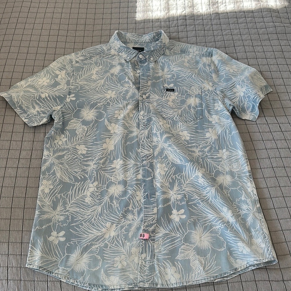 RVCA DEAD FLAG FLORAL II SHORT SLEEVE SHIRT